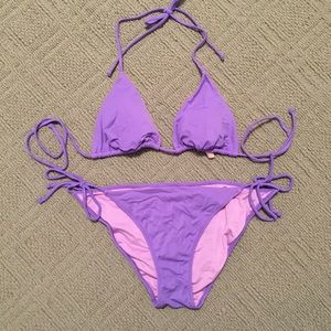 Victoria's Secret lavender triangle bikini